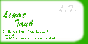 lipot taub business card